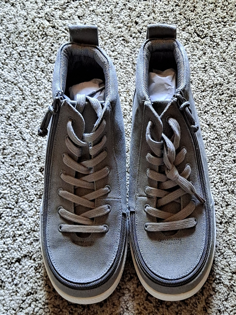 Billy Footwear Classic High-Top Canvas sneakers dark grey Size 9 - Picture 4 of 9